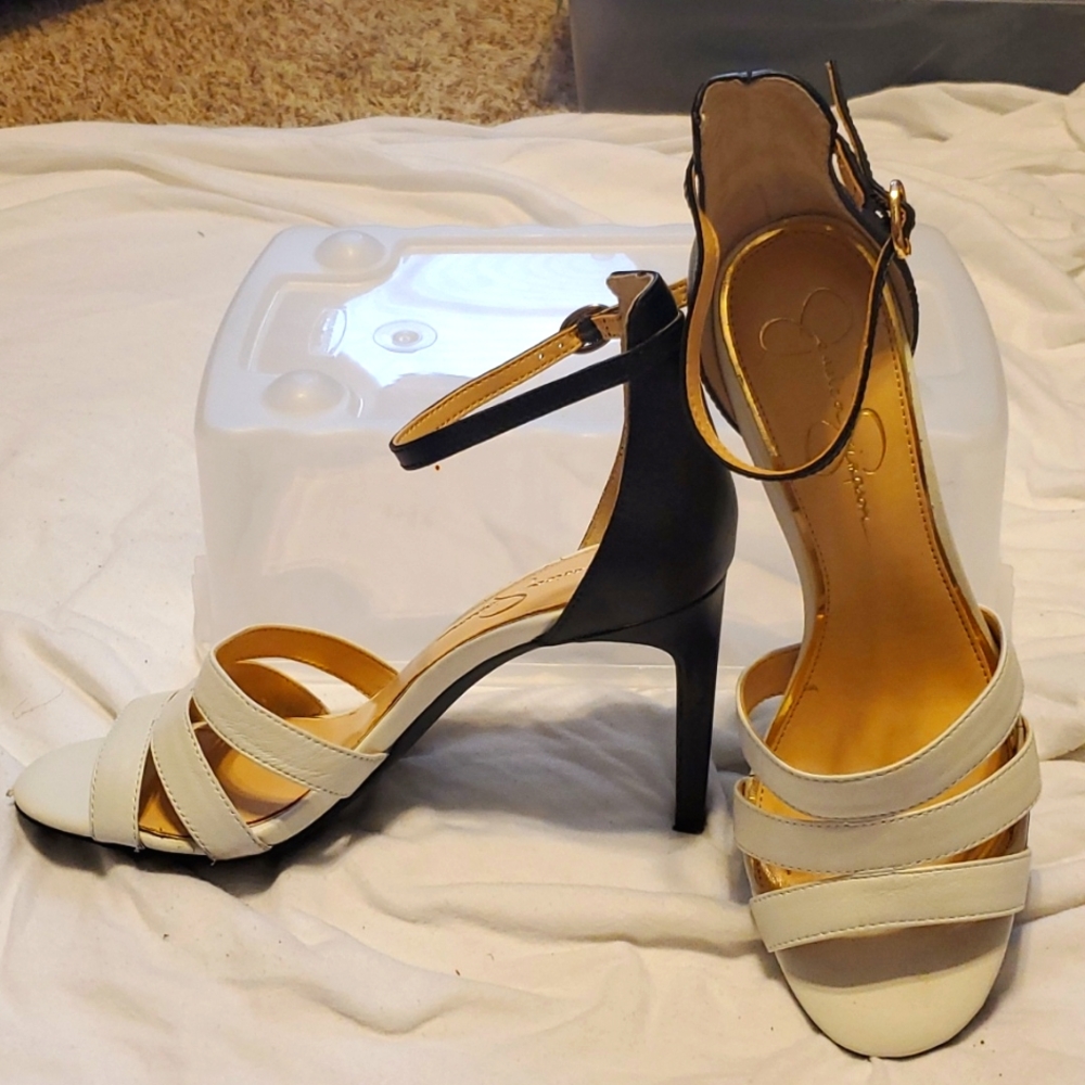 Jessica Simpson Two-Tone Strappy Sandals
